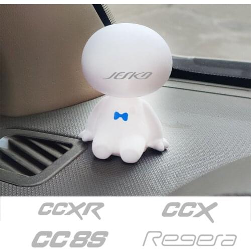 Cartoon Shaking Head Figure Car Ornaments Decorations Big Hero Doll Toys For Koenigsegg Agera CC8S CCR Gemera Jesko One:1 Regera