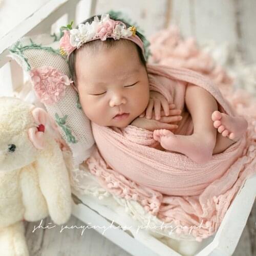 Newborn Photography Props Accessories Baby Posting Pillow Newborn Photo Shoot Flower Pillow Studio Infant Photo Props Fotografie