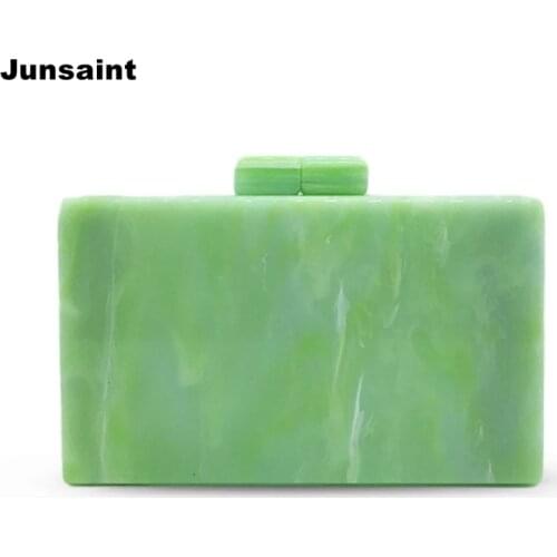 New fashion wallet Elegant mint green acrylic evening bag Reseda aqua clutch purse causal party prom luxury women bridal handbag