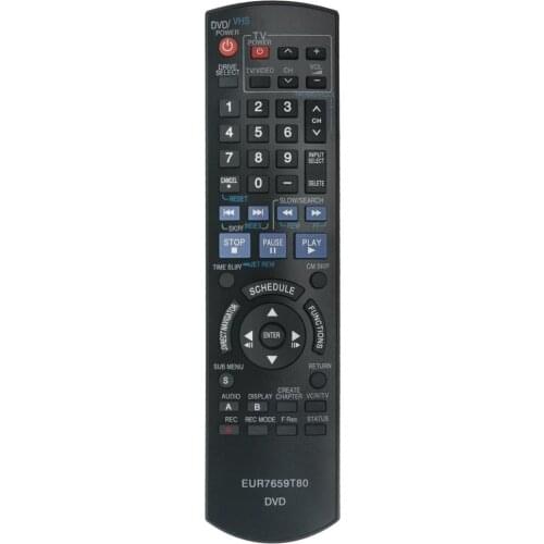 New EUR7659T80 Replaced Remote Control fit for Panasonic DMR-EZ47 DMR-EZ475V DMR-EZ47V DMR-EZ47K