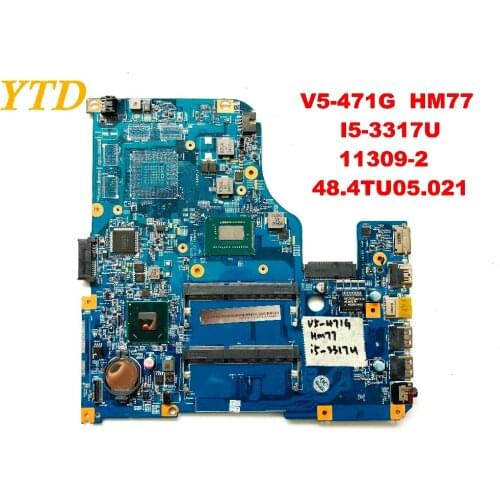 Original for ACER V5-471G motherboard V5-471G HM77 I5-3317U 11309-2 48.4TU05.021 tested good free shipping