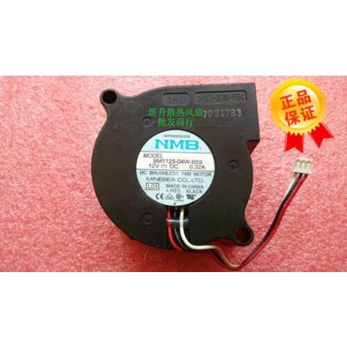 Original 5025 bm5125-04w-b59 DC12V 0.32A three wire blower projector fan