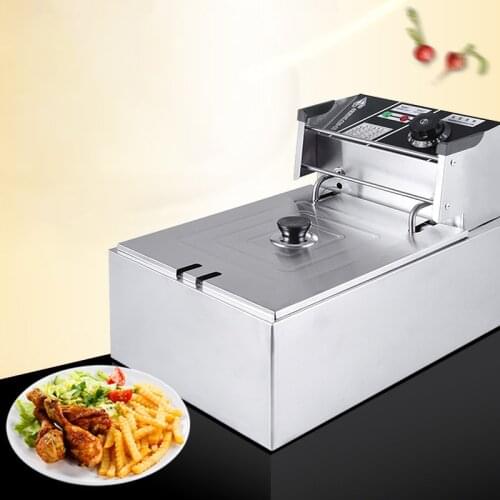 Commercial Deep Fryer Electric Fryer Single-cylinder Fried Chicken Stove Household Electric Frying Machine MS-81