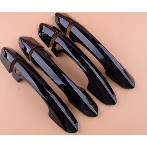 1 Set Black Car Door Handle Covers Protector ABS Plastic Fit for Ford Mustang 2015 2016 2017 2018 2019 2020