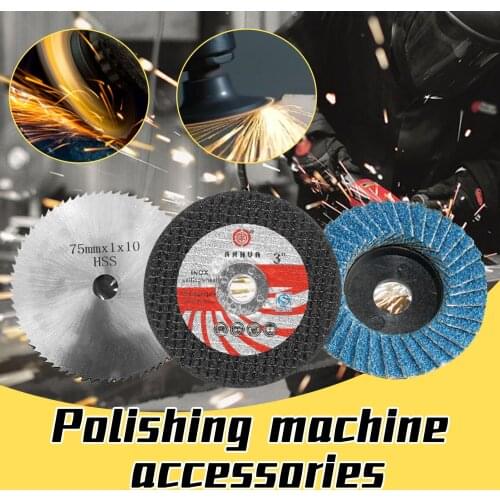 KKMOON 1PC Grinding Disc 75mm Diameter 10mm Bore Grinding Disc Multifunction Electric Angle Grinder Attachment 3 Optional