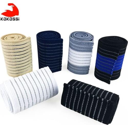 Kokossi 1Pcs Wrapped Sports Knee Pads And Legs Outdoor Basketball Football Fitness Squat Weightlifting Bandage Protective Gear