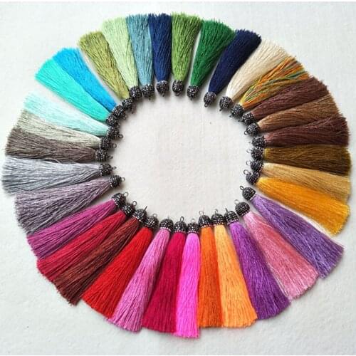20 pcs wholesale New Fashion Colorful Tassel Cord Charm Pendants For DIY necklace earrings Jewelry Finding P611