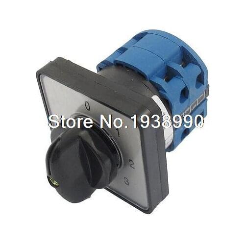 660V 20A 8 Terminals 4 Positions Rotary Cam Changeover Switch