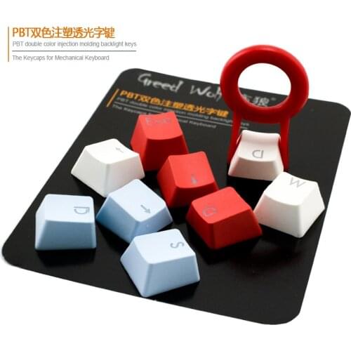Keyboard accessories PBT Backlit Keycaps WASD/ESC/Direction Cherry MX Keycaps Key Cap Puller For MX Switches Backlit Mechanical