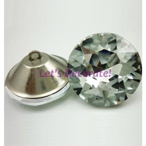 Free shipping 50PCS/LOT 18MM-30MM Diamond Crystal Glass Buttons For Sofa Industry Or Other Decoration Fileds. BSK1850