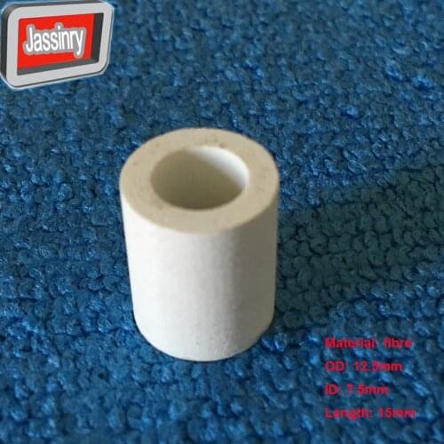 Free shipping 6pcs white fibre Billiards Pool cue ferrules OD12.5mm Chinese black 8 ball arm cue ferrules Billiards accessories