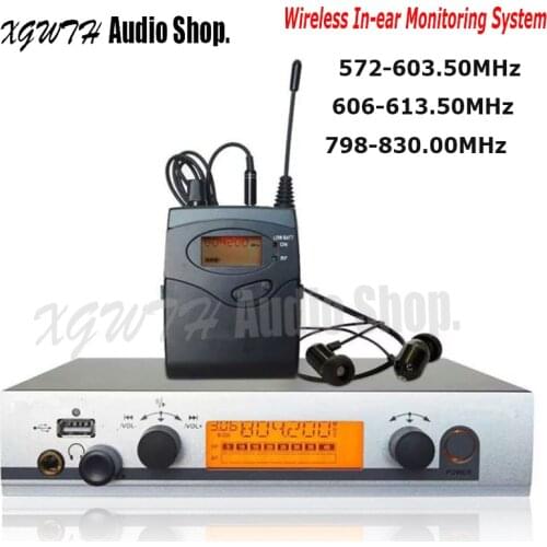 Wireless In Ear Monitor System EW300 IEM Single Transmitter Monitoring Professional for Audio Earphone Stage Performance Church
