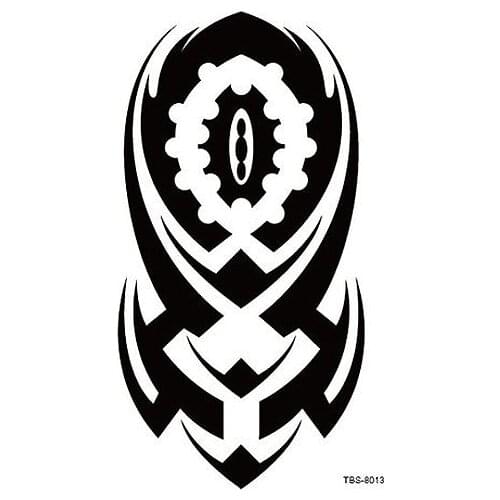 Black Totem Tattoo Body Art 3D Waterproof Temporary Tattoos Sticker