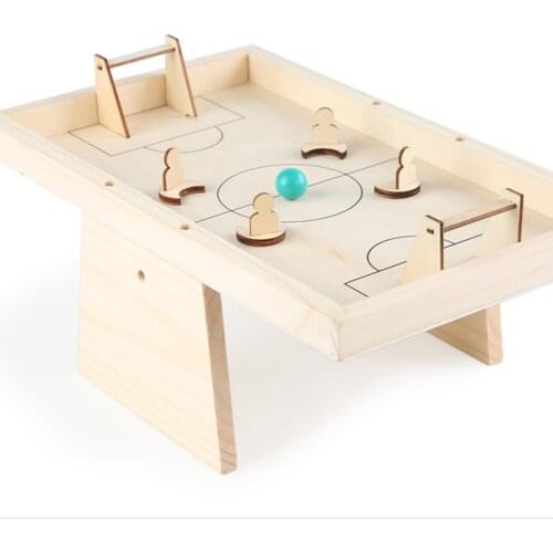Mini Wooden Table Top Football Parent-child Interactive Game Toy Outdoor Sport Kids Tables Play Ball Toys