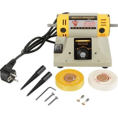 220V 350W EU Plug Electric Grinder Polishing Machine for Jewelry Lathe Motor New