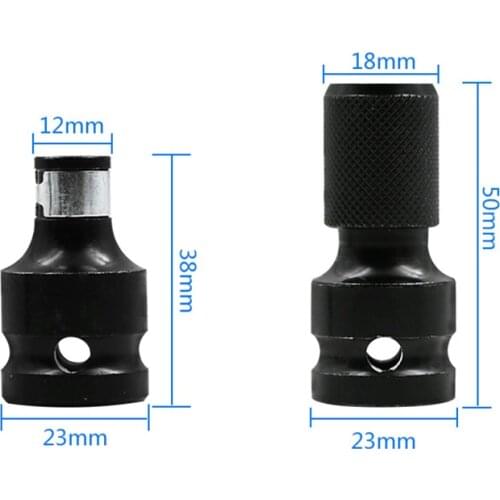 Wind Gun Conversion Wind Batch Electric Wrench Conversion Head Hex 1/2 Turn 1/4 Batch Head Conversion Head Conversion Sleeve