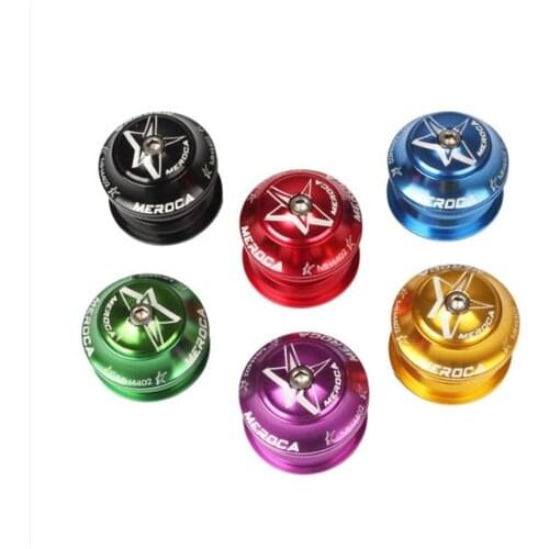 MEROCA MTB Bicycle Bearing Headset Ultralight Mountain Bike Front Fork 44mm Built-in Straight Tube Head Set Aluminum Alloy