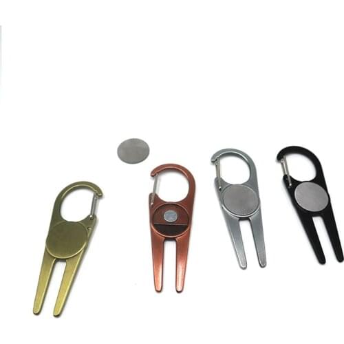 New Arrival Golf Divot Repair Tool Zinc Alloy Golf Pitch Fork Repair Divot Durable Golf Divot Repair Tool