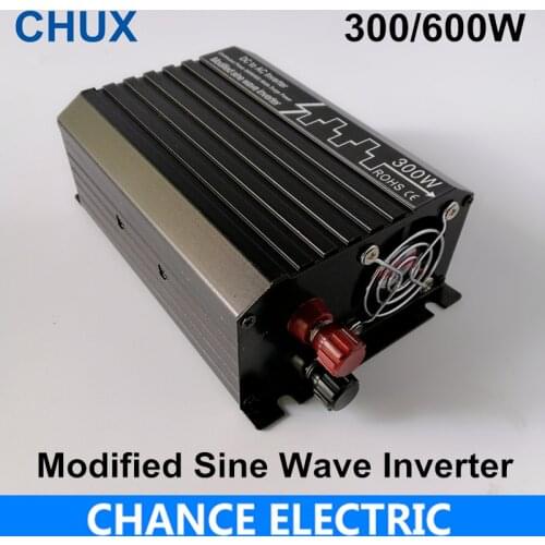Modified Sine Wave Inverter 300W Off grid DC 12V 24V to AC 110V 220V Smart Series Solar Power 300W Surge Power 600W