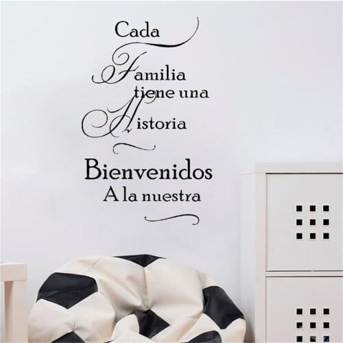Spanish Quotes Wall Stickers Cada Wall Decal Vinyl Home Decor For Living Room Bedroom Art Mural RU4023