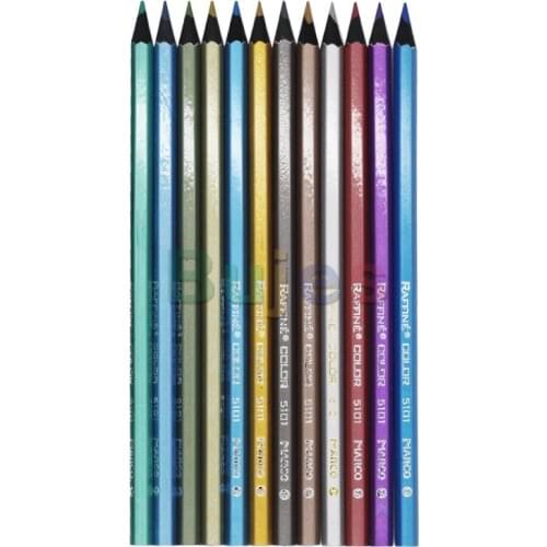 Mark 5101b-12cb 6/12 color metallic type color pencil art painting fluorescent type color pen colorful graffiti colored pencils