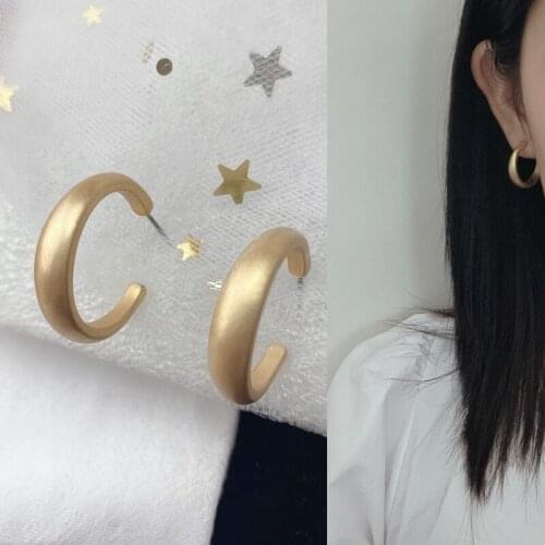 Matte earrings earrings fashion fashion fashion simple versatile temperament fashion fashion fashion net red with ce-331