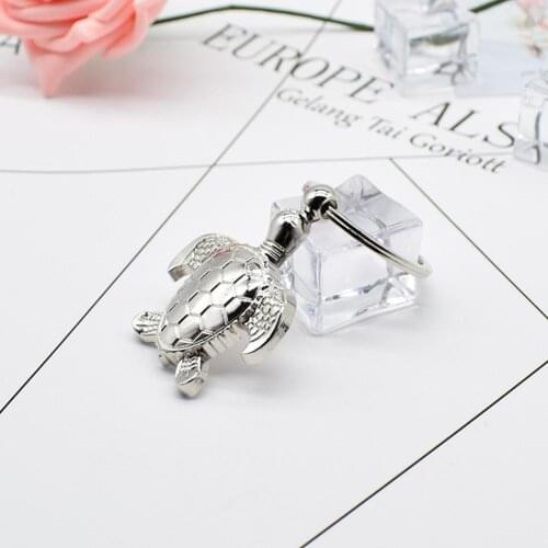 Cute Sea Turtle Keyring Keychain Classic 3D Pendant Women Gift For Men Chain Key Creative H5L2