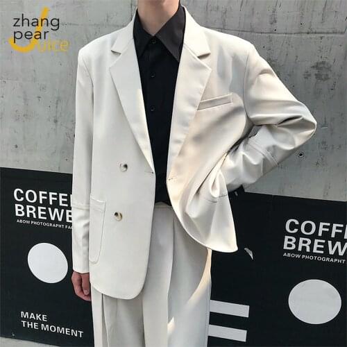 Mens Cotton Dress Blazer Hombre White Single-Breasted Blazer Masculino Wedding Prom Fashion Casual Mens Blazer Men Stylish