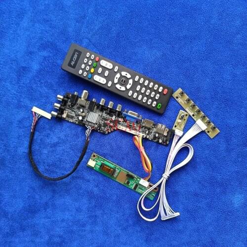 For QD14XL07/QD14XL12/QD14XL19/QD14XL20 Controller Board AV VGA USB HDMI-compatible 1-CCFL 1024*768 30 Pin LVDS Digital DVB KIT