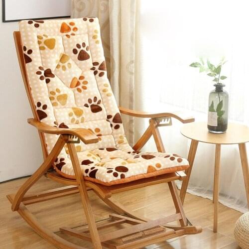 Chair pad Recliner Rocking Rattan Chair Cushion Folding Thick Garden Sun Lounge Seat Cushion Sofa Tatami Mat Without Chair