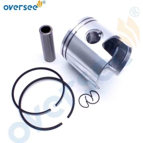 6F6-11631 Piston & Ring STD For Yamaha 2t Outboard Motor Parts 40HP 40G 40J 78mm with Clip and Pin 6F6-11631-00 6F5-11610-00