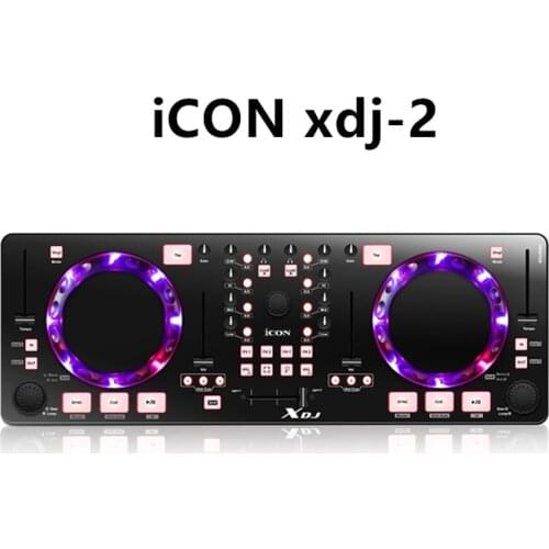 ICON XDJ Mini USB MIDI/DJ Controller Professional Audio DJ Mixer With Touch Sensitive Scratch Wheels 1 order