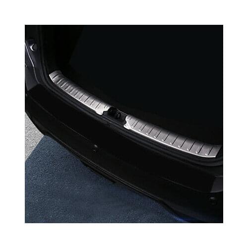 Steel Inner Rear Bumper Protector Sill Plate Cover For Nissan Kicks 2016-2018