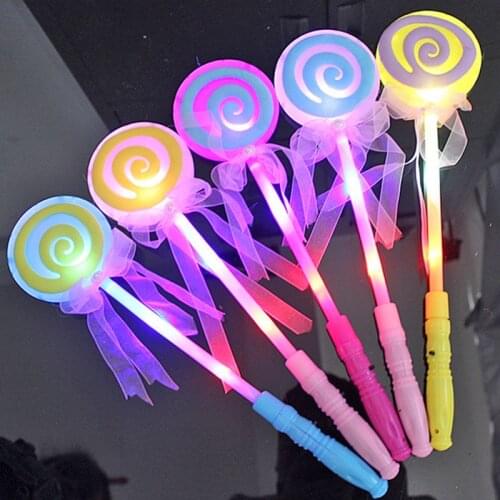 2018 Led Dance 20pcs/lot Led Glow Flashing Stick Flash Light Lollipop Sticks Birthday Party Christmas Dress Kids Girl Fancy