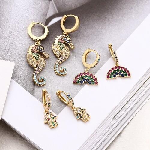 Tdingkeke Women's Gold Earrings