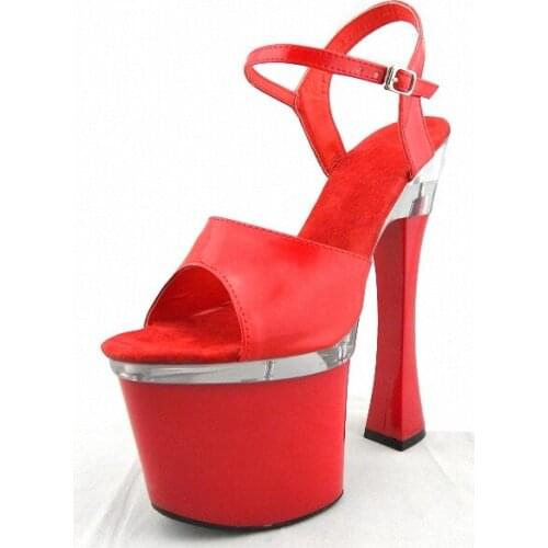 18cm Super Thick High Heels Platforms Pole Dance / Performance / Star / Model Shoes, Wedding Dance Shoes