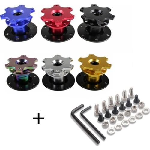 Universal Car Steering Wheel Quick Release HUB Racing Adapter Snap Off Kit