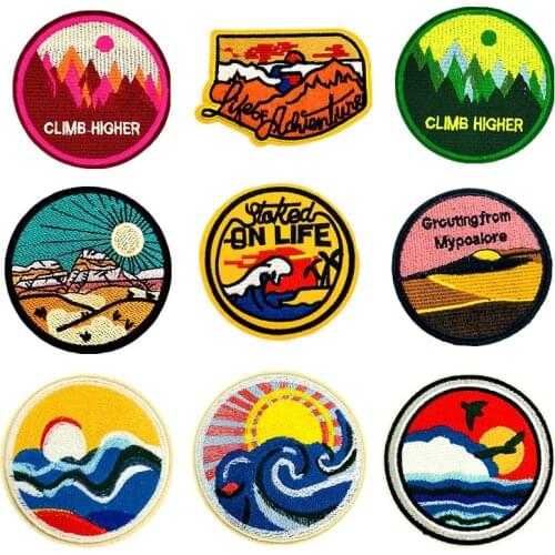 2021 New Embroidered Cloth Stickers Circular Badge High-End Clothing Accessories Decoration Patch