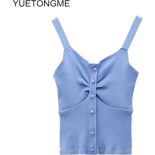 Women V-neck Lace Up Tank Tops Sexy Skinny Knitted Straps Tops Sleeveless Vest Underwear Ribbed Crop Tops For Women