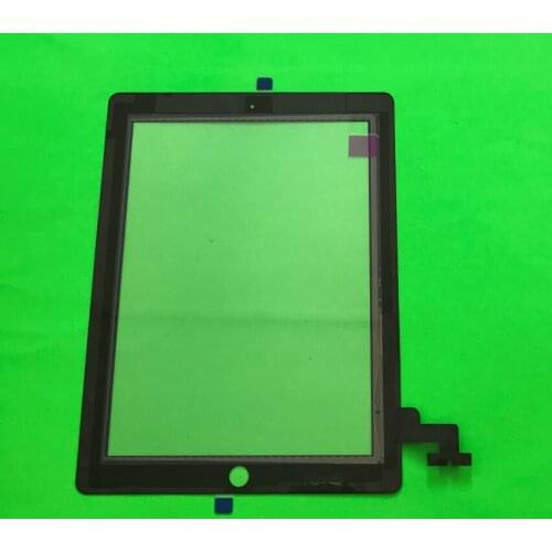10Pcs White Black touch Panel For ipad 2 / 3 / 4 Touch Screen Digitizer + Home Button + Sticker +Camera Holder Complete Assembly