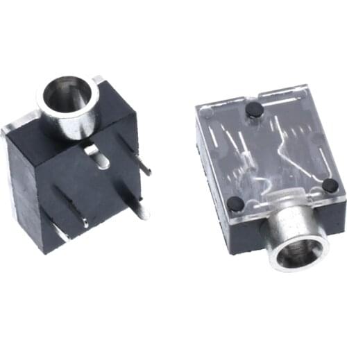 100PCS PJ-324 5 Pin 3.5mm Audio Jack Socket PCB Panel Mount for Headphone PJ324