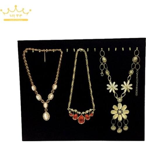 17 Hook Necklace Display Stand Women Jewelry Organizer Holder Storage Case Bracelet Display Rack