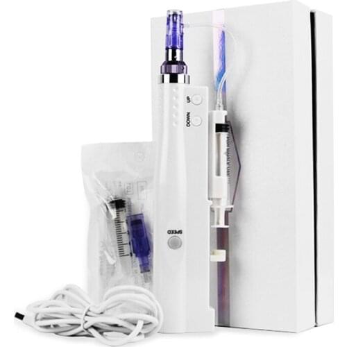 Hydra Injector Derma Pen 2 in 1 Nano Mesotherapy Microneedle Pen Mesogun Portable Smart Injector Pen Facial Treatment Machine