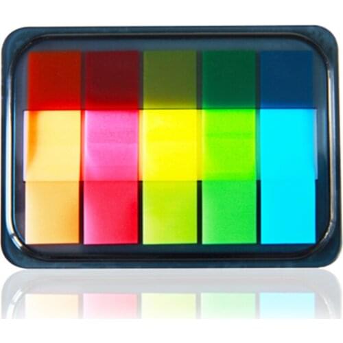 5 colors Self Adhesive Memo Pad Sticky Cute creative Colorful Sticky Notes Bookmark Point It Marker Memo Sticker Paper Escolar