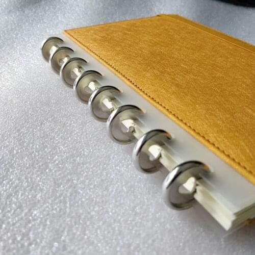 6pcs/lot 23mm Notebook Mushroom Hole Button Plastic Notepad Disc Buckle Book Binding Ring Loose-leaf Buckle