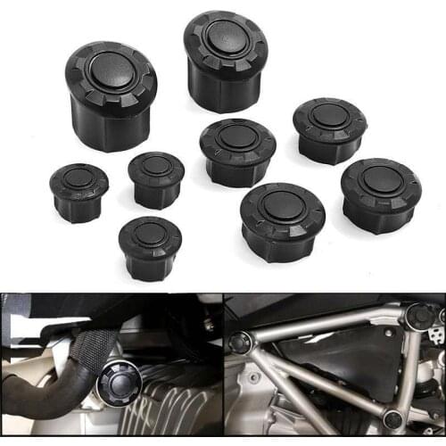 Pack of 9 For BMW R1200GS R1250GS R 1200 GS R1250GS LC Adventure 2014 - 2017 Motorcycle Frame Hole Cover Caps Plug Kit Decor