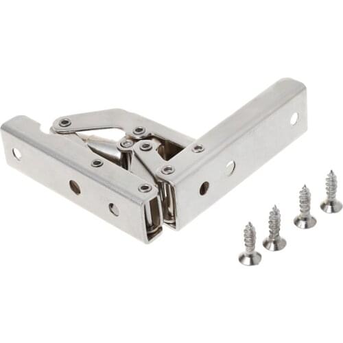 90 Degree Folding Door/Shelf Hinge Hidden Bracket Table Holder Furniture Parts