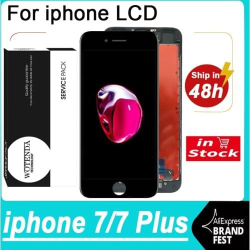 AAA+ Display For iPhone 7 Plus LCD Touch Screen Digitizer Assembly Repair Parts with Service Pack