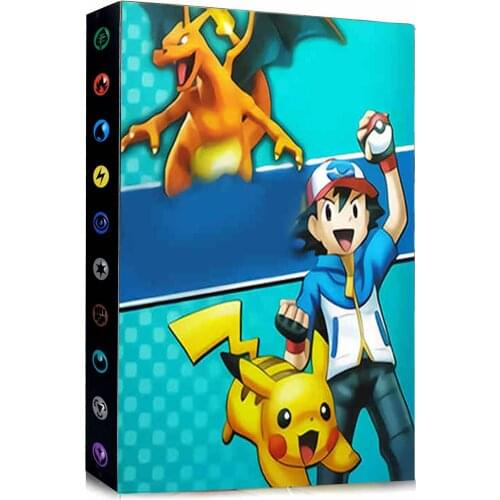Anime Album Pokemon Cards Book TOMY 240Pcs kids Game Card Collectors Holder Binder Folder Top Loaded List Toys Gift For Children