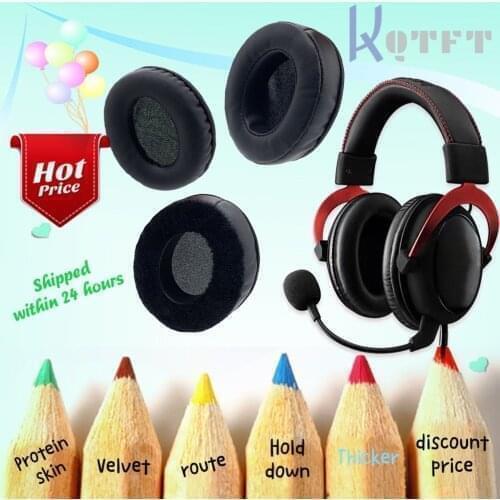 Earpads Velvet for Kingston HyperX Cloud Stinger HX-HSCS-BK/AS Headset Parts Earmuff Cover Cushion Cups pillow